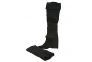 Socks/ Leg Warmers - Knitted Leg Warmers - Black - SK-LG028BK